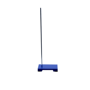 Support de burette en acier inoxydable OEM robuste avec base rectangulaire et composants en caoutchouc pour expériences de laboratoire et chimie - Product Image 3