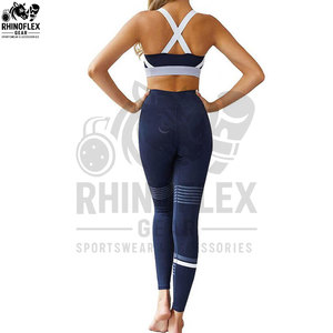 Ensemble de yoga et fitness pour femmes, legging taille haute, ensemble de yoga, soutien-gorge de sport/vêtements de sport pour femmes avec logo personnalisé - Product Image 3