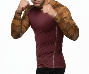 Maillot de compression respirant pour homme, vêtement de sport, fournisseur à faible MOQ - Product Image 3