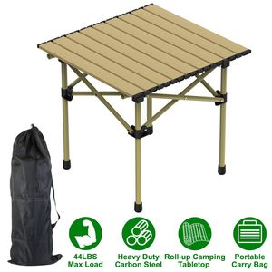 Mesa Plegable Portátil Ligera de Acero al Carbono para Camping, Resistente, para Exteriores, Playa, con Bolsa de Transporte, Enrollable, para Picnic y Barbacoa - Product Image 2