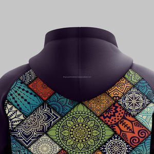 เสื้อฮู้ดผ้าฝ้ายแบบสวมหัวสำหรับผู้ชายเสื้อฮู้ดโอเวอร์ไซส์พิมพ์ลายแบบหรูหรา - Product Image 4