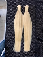 100% Cuticule Alignée Sans Perte 18-24 Pouces Indien Remy Extension de Cheveux Double Trame Machine Toutes Les Couleurs
