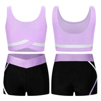 6-16 vente en gros enfants formation Dancewear ensemble filles pas cher compétition gymnastique rythmique justaucorps vêtements Performance porter