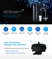 Générateur d'eau hydrogénée électrique domestique intelligent CIH-H2, teneur en hydrogène de 1300-1500 ppb, débit de 1 L/min, sous-évier, en plastique