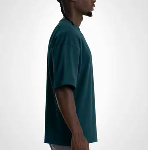 T-shirts personnalisés OEM pour hommes, 100% coton, col rond uni, logo imprimé, t-shirts unisexes de couleur unie - prix de gros pour t-shirts pour hommes - Product Image 5