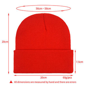 Gorro de Punto de Invierno Cálido de Fibra Acrílica a Rayas con Logotipo Personalizado Impermeable al por Mayor de Moda Unisex - Product Image 5