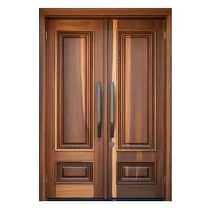 Puerta de Entrada GA-47S Golden Aero Malaysia, Diseño Escandinavo Curvo para Exteriores, Núcleo de Madera Sólida, Apertura Manual para Apartamentos - Product Image 2