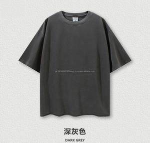 Primavera Verano superventas personalizado Hip Hop Vintage Oversize peso pesado manga larga Camiseta para hombres Doble - Product Image 5