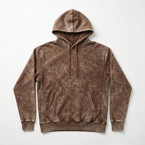Conjunto Deportivo Unisex Marrón Lavado, Premium, de Secado Rápido, Poliéster/Algodón, Sudadera con Capucha Extra Grande, Pantalones Deportivos, Ropa Casual Urbana para Otoño - Product Image 3