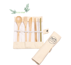 Vente en gros Set de couverts en bambou Vietnam/Set de couverts en bambou Logo personnalisé réutilisable de haute qualité Eco2go Vietnam - Product Image 6