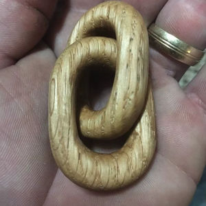 Eslabones de cadena redondos de madera pulida, ecológicos, hechos a mano y naturales para decoración del hogar, fabricación de joyas y adornos para el hogar. - Product Image 1