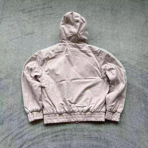 Sudadera con capucha para mujer, color rosa, con estampado floral, manga larga, con cremallera, informal, para primavera, forrada, de punto, de algodón - Product Image 4
