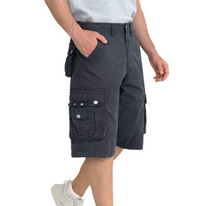 Crea tu propio diseño más reciente: Pantalones cortos multibolsillos de color sólido para hombre, de la más alta calidad, a un precio adecuado. - Product Image 2