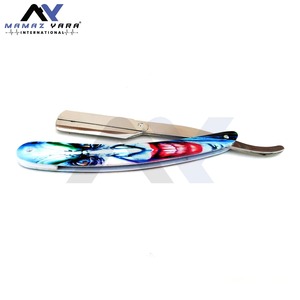 Navaja de Afeitar Profesional para Barbería, Estilo Joker, Hoja Recta de Acero Inoxidable, Plegable con Bloqueo de Seguridad - Product Image 5