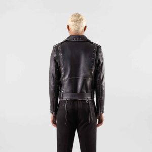 Solid Trader High Quality & Breathable Eco Friendly Tanned Premium <b>Quilted</b> <b>Pattern</b> Padded Shoulder Leather <b>Jacket</b> - Product Image 3