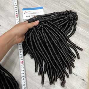 Prix de gros Extensions de cheveux bouclés à la vapeur noire Paquet de trame humaine vietnamienne Cheveux bruts sans enchevêtrement sans perte Super soyeux - Product Image 6