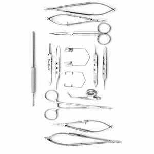 15-Piece Basic Eye Manual Microsurgery Ophthalmic Scissors Surgical Instrument Set Stainless Steel Ophthalmology Surgery Kit CE - Product Image 2