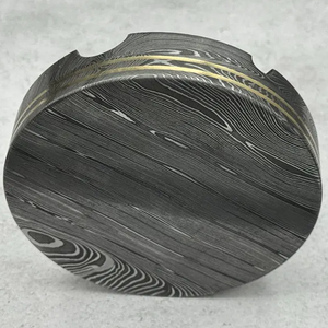 Cendrier en acier Damas de style vintage, cendrier artistique en métal, porte-cendres durable résistant à la chaleur pour cigarettes et cigares - Product Image 2