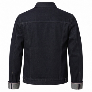 Inspired Button Front <b>Men</b> <b>Denim</b> <b>Jacket</b> Outerwear with Durable Cotton Fabric Long Sleeves and Casual Streetwear Appeal <b>Men</b> <b>Denim</b> - Product Image 2