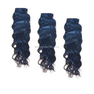 Venta al por mayor paquetes de cabello de Indonesia 100 extensiones de cabello ondulado alineado con la cutícula del cabello Remy virgen - Product Image 2