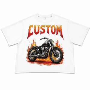 Camiseta de algodón estampada a la moda, estilo vintage, manga corta, lavada con ácido, con estampado gráfico, para un uso cómodo unisex. - Product Image 1