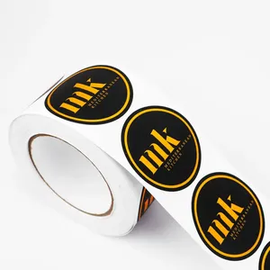 Autocollants en vinyle imperméables imprimés sur mesure pour les bouteilles de compléments alimentaires avec logo estampé or et informations nutritionnelles - Product Image 5