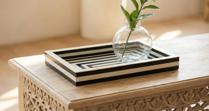 Vase de table Art Déco élégant en os naturel incrusté, couleur personnalisée, plateaux de rangement – Qualité supérieure par PERFECT ENTERPRISES - Product Image 2