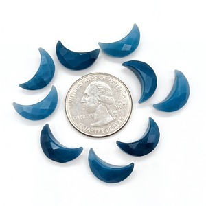 Ópalo Azul Natural en Forma de Luna Creciente, Gema de 17 mm, Tallada a Mano, Cristal Suelto, Precio al por Mayor para la Fabricación de Joyas - Product Image 6