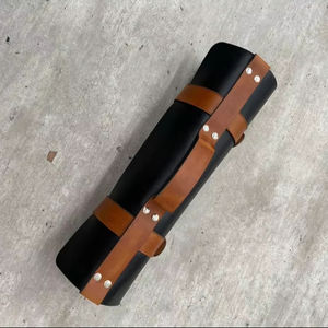 Sac de Rangement Enroulable pour Couteaux de Chef en Cuir Véritable de Vache, Style Vintage, Durable, Personnalisable, Vente en Gros Usine, pour Hommes, Support OEM, LKR-0241 - Product Image 1