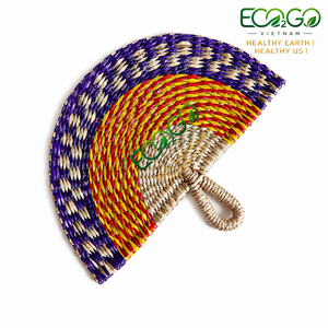 Ventilateur mural en jonc de mer de couleur personnalisée, vente en gros depuis l'usine du Vietnam - Eco2go Vietnam - Product Image 3