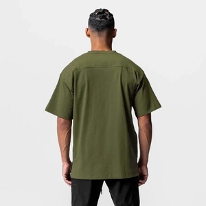 T-shirts décontractés pour hommes 100% coton, col rond, manches courtes, coupe classique, motif uni, personnalisables, séchage rapide, respirants - Product Image 1