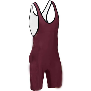 Singlet de Lucha Libre para Hombre de Alta Calidad y Ligero, Tejido Elástico, Sublimado, la Mejor Opción a Bajo Precio, Servicio OEM, MOQ Bajo - Product Image 1