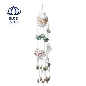 NUEVO PRODUCTO: Campana de Viento Hecha a Mano con Conchas Marinas Naturales, Decoración Colgante Costera para el Hogar, Decoración de Mesa - Product Image 1