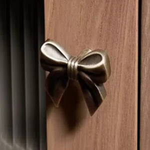<b>Gold</b> Bow Brass <b>Knobs</b> French Creative Handles for Kids <b>Cabinet</b> & Wardrobe Metal <b>Knobs</b> - Product Image 6