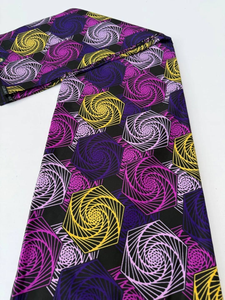 Tela Africana con Estampado de Cera de Senegal, 100% Algodón, Multicolor Vibrante para la Industria de la Moda y Textil - Product Image 2