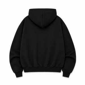 Sweat à capuche réversible personnalisé à double fermeture éclair pour homme et femme, en molleton épais, style streetwear - Product Image 3