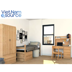 2024 Innovations uniques de chambre à coucher en bois dur en contreplaqué de qualité pour le logement étudiant et l'utilisation d'appartement Direct Vietnam Source Manufacture - Product Image 2