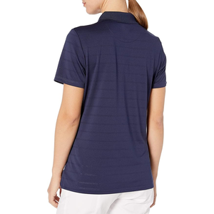 <b>Women's</b> <b>Navy</b> Blue for Shirt Short Sleeve Knitted Breathable Quick-Dry Eco-Friendly Casual Solid Color Collared <b>Top</b> 100% Cotton - Product Image 4