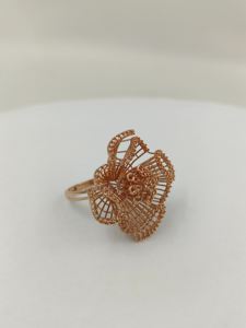 Bagues en diamant véritable en or massif de luxe pour femmes avec bijoux de montage fin Nouveau design Montures Ghat - Product Image 2