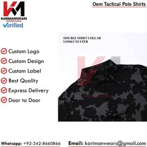 Camiseta Polo de Estilo Táctico de Alta Calidad para Paintball, Logotipo Personalizado, Ropa de Equipo, Suministro al por Mayor de Fábrica - Product Image 3