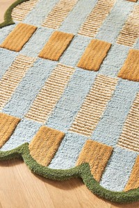 Alfombra de Lana Gris Abstracta Hecha a Mano, Moderna y Personalizada, Alfombra de Lujo con Forma Irregular, Hecha a Mano, para Decoración de Sala de Estar - Product Image 4