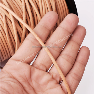 Cordón de Cuero Genuino Natural de 2.5mm para Pulseras de Joyería, Manualidades DIY - Product Image 5