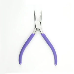 Herramienta para Extensiones de Cabello Harmony, Alicates de Acero Inoxidable para Abrir y Cerrar Anillas y Cuentas, Color Azul Púrpura - Product Image 2