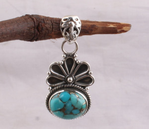 Pendentif en quartz fumé bleu naturel, argent sterling 925, serti à la main, bijoux en pierres précieuses, vente en gros, style bohème vintage 18 - Product Image 2