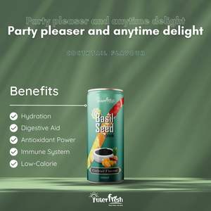 320ml Interfresh Basil Seed Drink Sabor de cóctel de la marca Interfresh Vietnam OEM ODM Mejor precio Fábrica moderna - Product Image 3