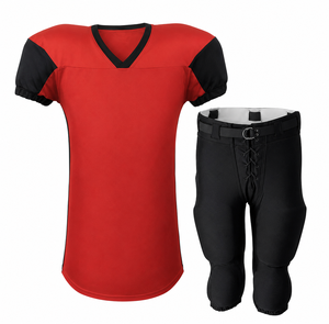 Conjunto de Uniforme de Fútbol Americano Personalizado, Transpirable, 100% Poliéster, Jersey Deportivo con Pantalones a Juego con Cierre de Cordón, para Entrenamiento en Equipo - Product Image 6