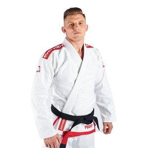Uniforme de Jiu Jitsu Brasileño para Hombre, Blanco, 100% Algodón, Corte Regular, Ropa Duradera para Artes Marciales, Talla Adulto - Product Image 3