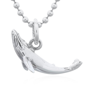 จี้เงิน 925 รูปวาฬหลังโค้งกำลังเคลื่อนไหว - Product Image 2