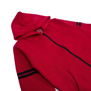 Blouson universitaire tricoté de haute qualité pour homme, broderie personnalisée 380 GSM, style baseball, coupe-vent, fourrure de renard, ODM - Product Image 3