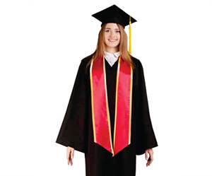 Estola de Graduación Personalizada Lisa KAMBOH OVERSEAS con Adornos, Suministro ODM, Uso Escolar, Tela de Lona, Modelo KO-MH-07860, Unisex para Adultos - Product Image 2